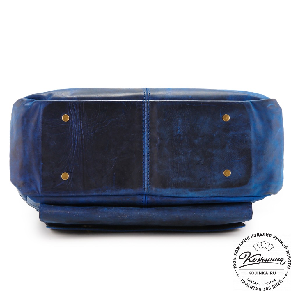 Кожаный рюкзак "Индиго" (электрик крейзи)